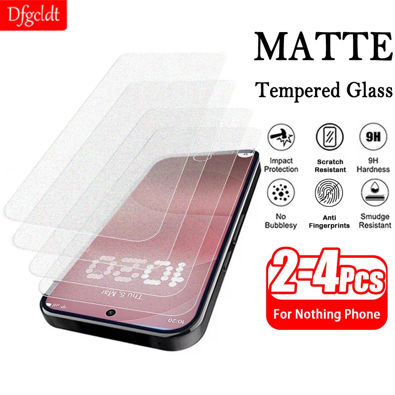

2-4Piece Anti-Glare Matte Tempered Glass for Nothing Phone 4a Pro Screen Protector for Nothing Phone 4a Frosted Protective Film
