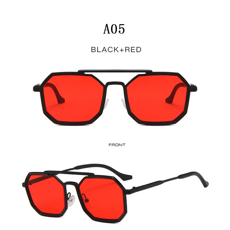 Metall Punk Quadrat Sonnenbrille Für Männer Luxe Vintage Steampunk Sonnenbrille Frauen Trendy Retro Mode Gläser Gafas De Sol Hombre – Detail 15