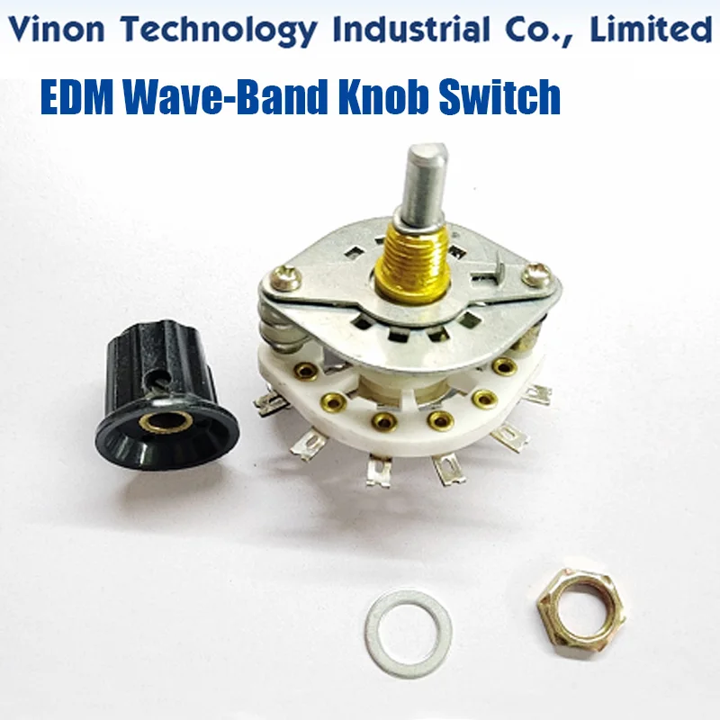 EDM Wave-Band Knob Switch for Wire Cutting Machines, Electric control cabinet's voltage regulation band knob switch