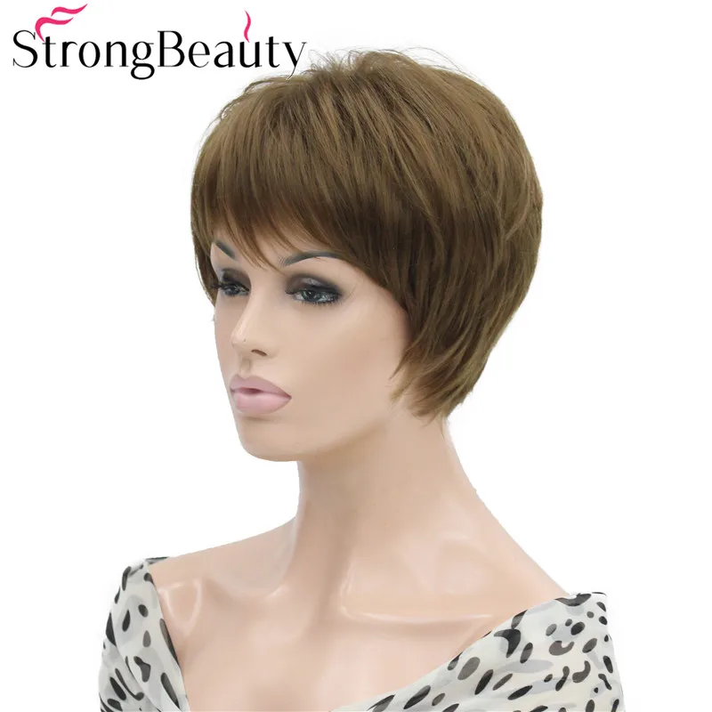 StrongBeauty Short Soft Straight Synthetic Wigs Women Hair Fashion Wig