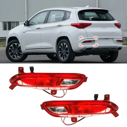 Luz de freno de parachoques trasero de coche, luz antiniebla, lámpara de advertencia, lámpara trasera, lámpara antiniebla trasera para Chery Tiggo 7 2016 2017 2018 2019