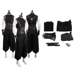 Zack Cosplay Costume Fantasy 7 Remake Man Uniform Shirt Pants Belt Full Set Outfits Halloween Disguise Suit for Adult
