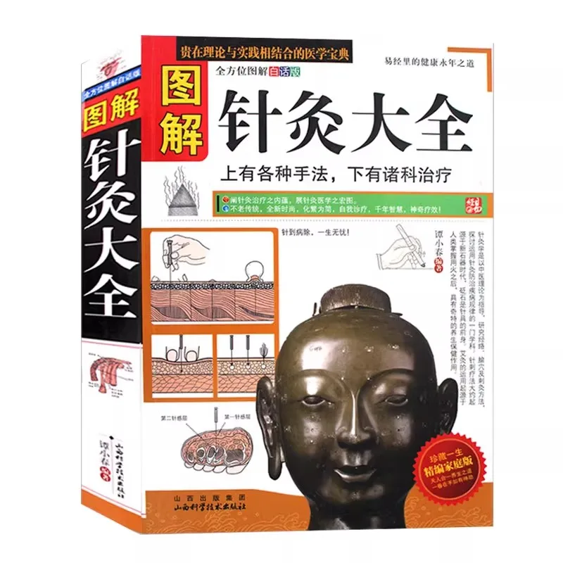 Graphic Acupuncture Book Chinese Medicine Meridian Point Entry Point Blood Pricking Treatment Book Acupuncture Learning Book