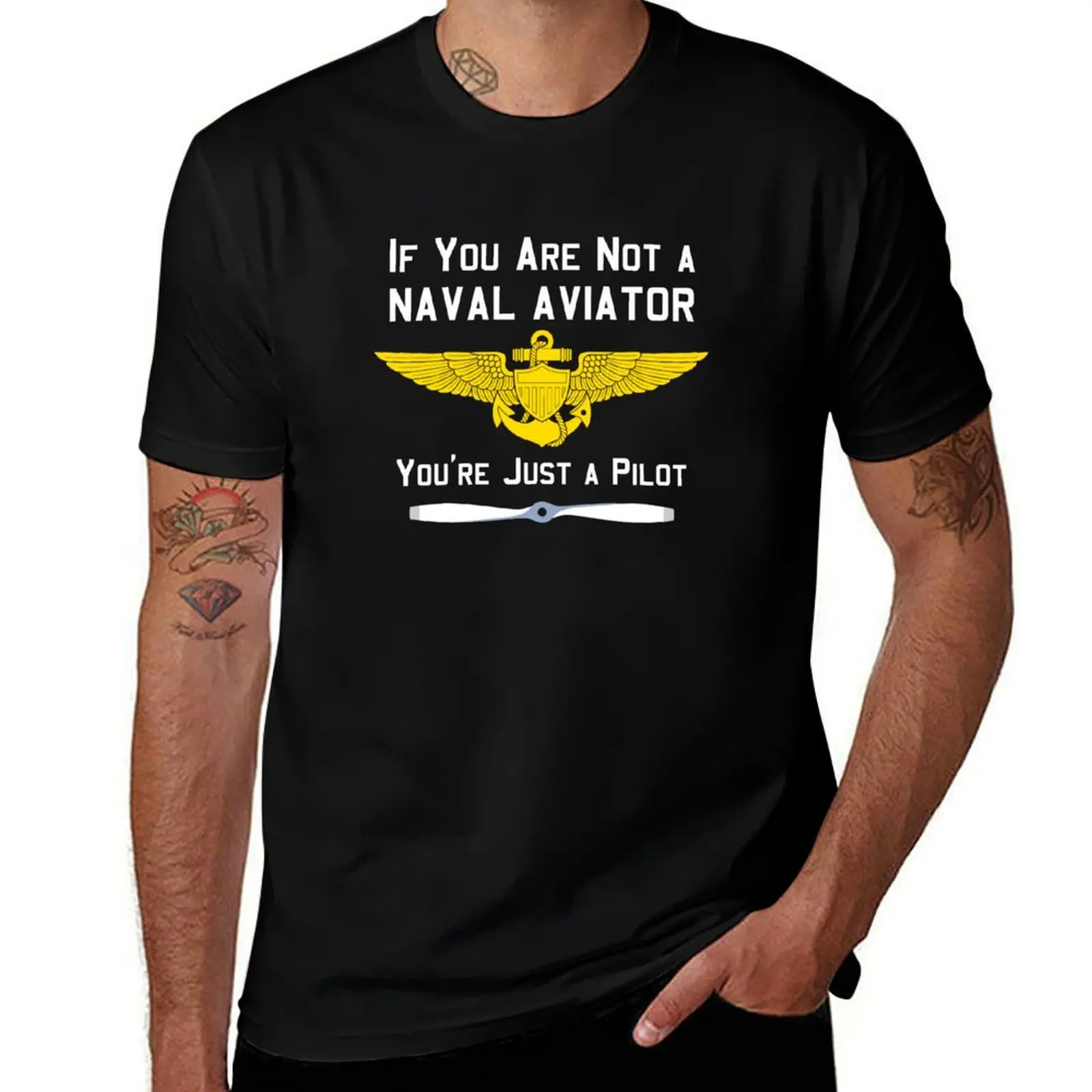 

Naval Aviator T-Shirt vintage t shirts oversizeds anime figures heavyweights t shirts for men cotton