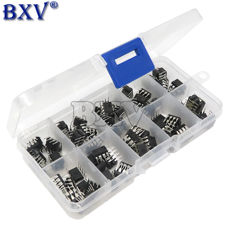 100PCS/LOT In Common Use DIP IC Kit NE555 UC3842 UC3843 UC3845 24C02 24C04 24C08 24C16 24C32 24C64 DIP Each 10pcs