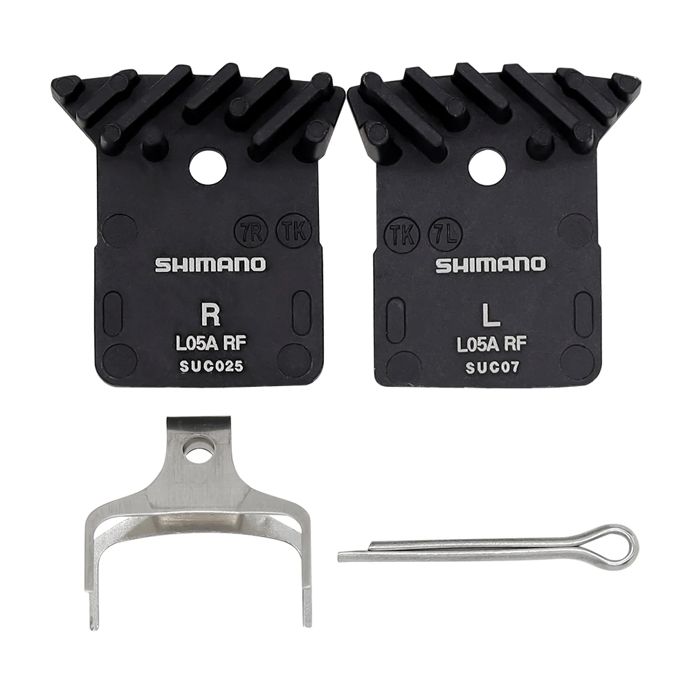 SHIMANO L05A Disc Brake Pads BP-L05A-RF Resin Pads Cooling Fin Ice Tech Mountain Road Bike for M8110 M7110 R9170 R8070 R7070