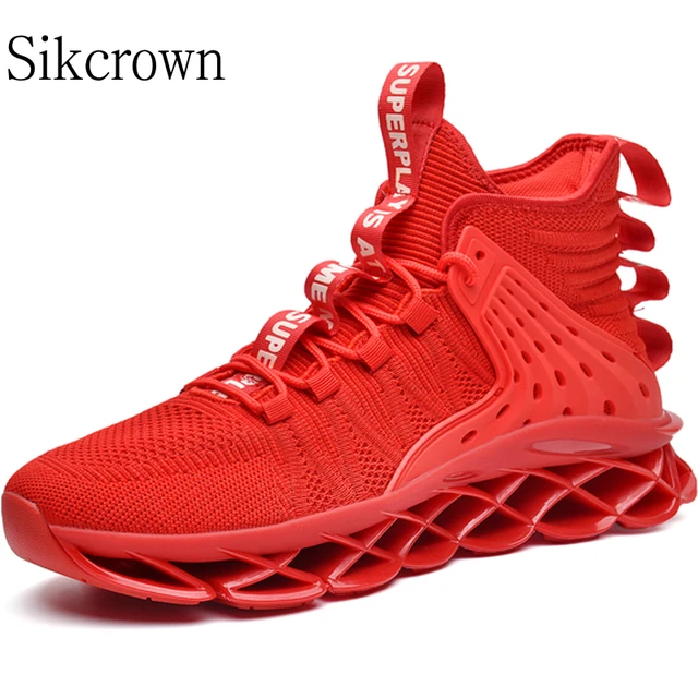 Mens Red Trainers Sneakers Trendy Luxury Male Casual Shoes Race Breathable Fashion Running Shoes for Men Outdoor Lace Up Sports AliExpress