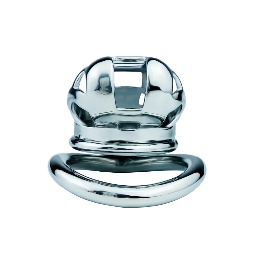 Multi size stainless steel cobra chastity lock for men, screw hidden lock control to prevent escape from the chastity device - view 3