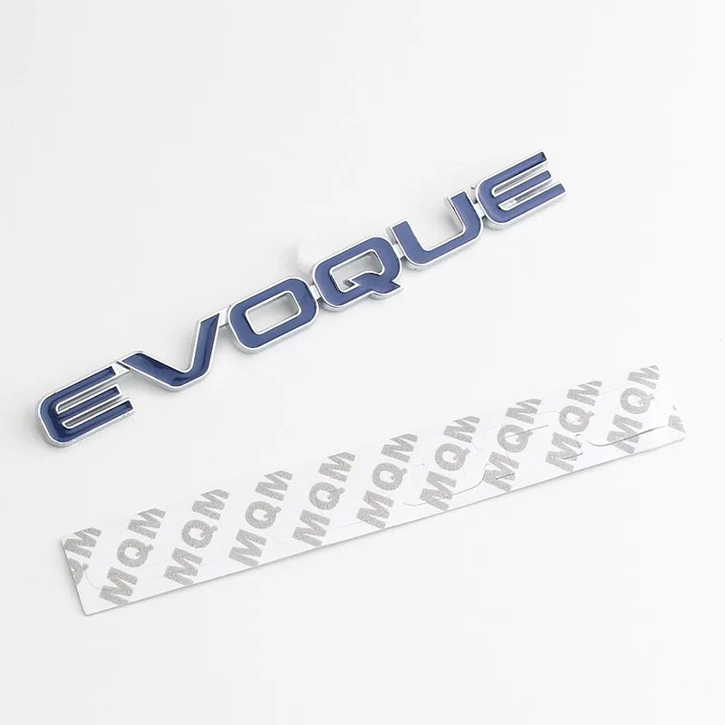 3d Metal Chrome Black Logo Evoque Emblem Car Letters Rear Trunk Badge Evoque Stickers Accessories