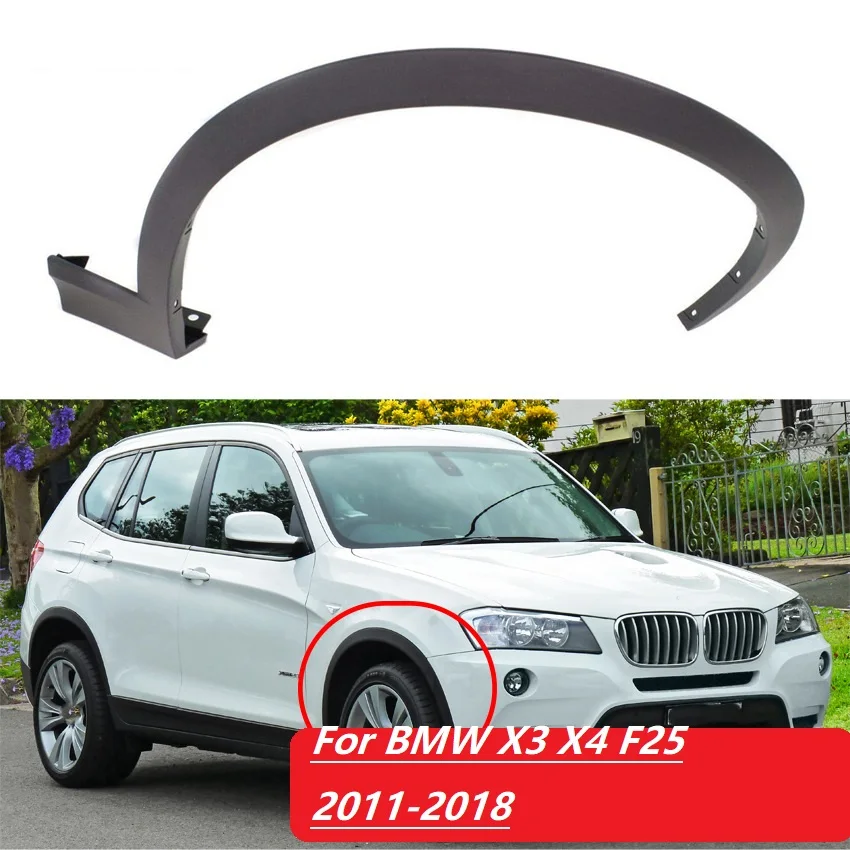 4PCS Car mudguard wheel arches For BMW X3 X4 F25 2011-2017