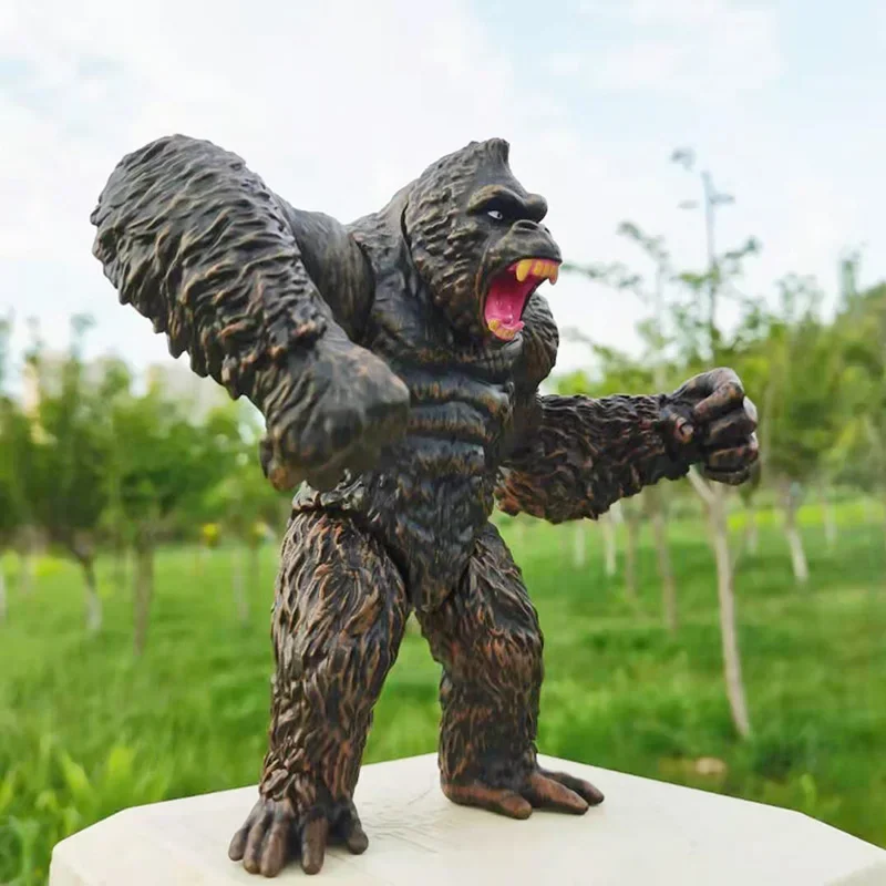 2024 New Godzilla VS King Kong Action Anime Figurie Large Godzilla King Ghidorah Soft Glue Monster Doll Model Ornaments Toys