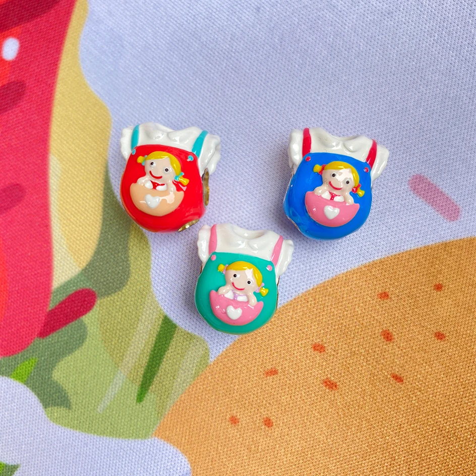 

Очаровательные бусины для детской одежды из стерлингового серебра 925 пробы для браслета, европейские ювелирные изделия