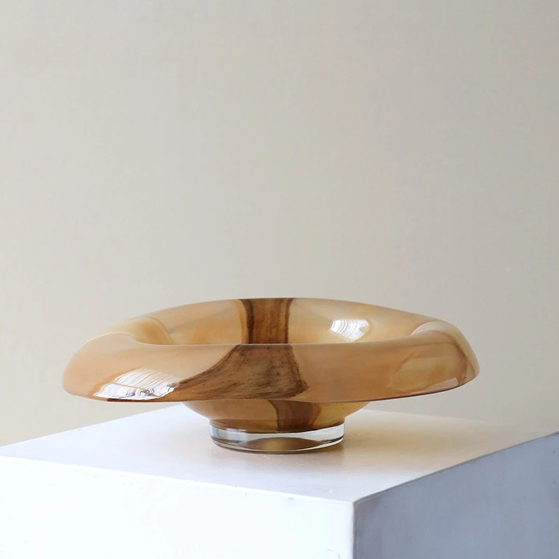 Household exquisite high-value artistic fruit plate irregular medium and ancient style