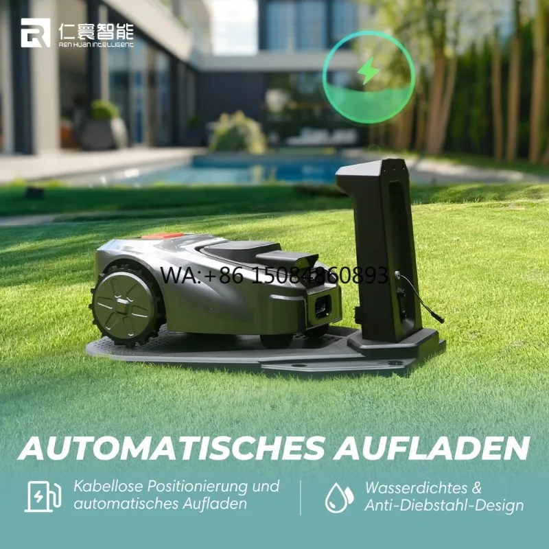 Renhuan ISWARD GS GPS Borderless Automatic Mowing Robot App Control Lawn Mower 4-5 Hours Run Time One Year Warranty IP54 4-axis