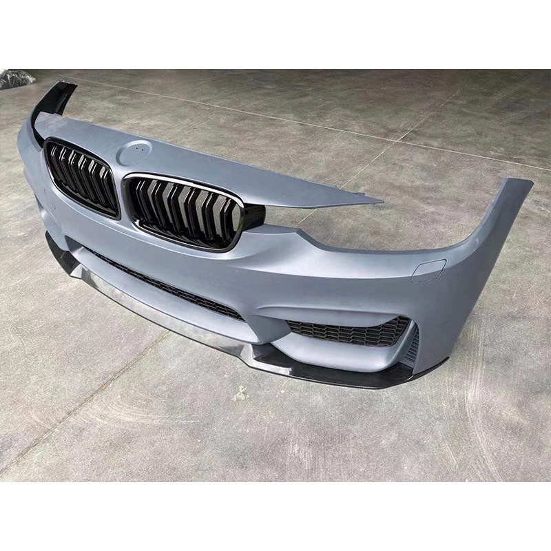 Factory Direct Sales: M3 Front Bumper Upgrade Kit for 3 Series F30/F35 with CS Front Lip and Carbon Fiber Front Split Blade