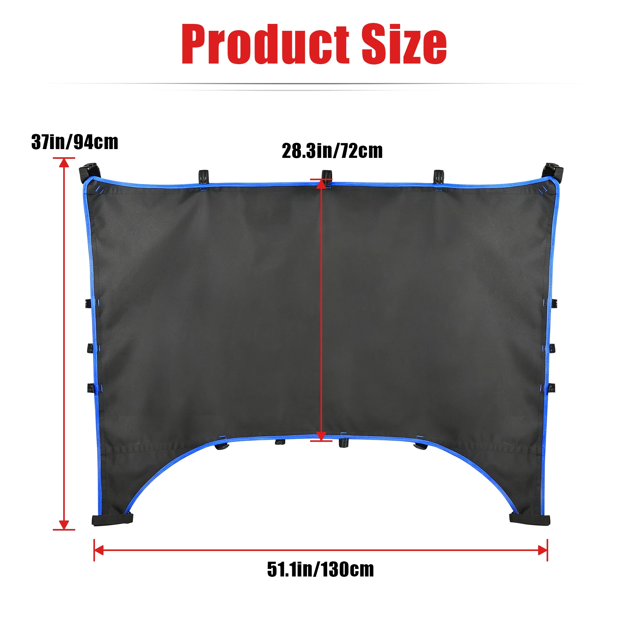 Blue Waterproof Soft Top for Can-Am Maverick X3 2-Door (2017–2021) – Heavy-Duty Canvas Sunshade Cover with UV Protection