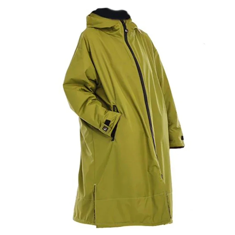 

Surf Changing Robe Outdoor Waterproof Microfiber Fabric Jacket Hooded Cloak Beach Surf Pool Lining Anorak Raincoat Unisex Coat