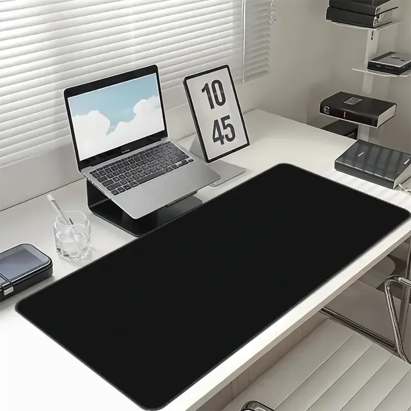 

XXL Mouse Pad Black Mousepad Gamer Lager Computer PC Desk Mat 900X400 Keyboard Anime Office Carpet Playmat Kawaii Extended Rug