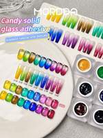 1/9Pcs 6ML Mordda Candy Solid Glass Patting Gel Polish, Perfect for DIY Nail Art at Home or Salon, Macaroon Candy Color Gel