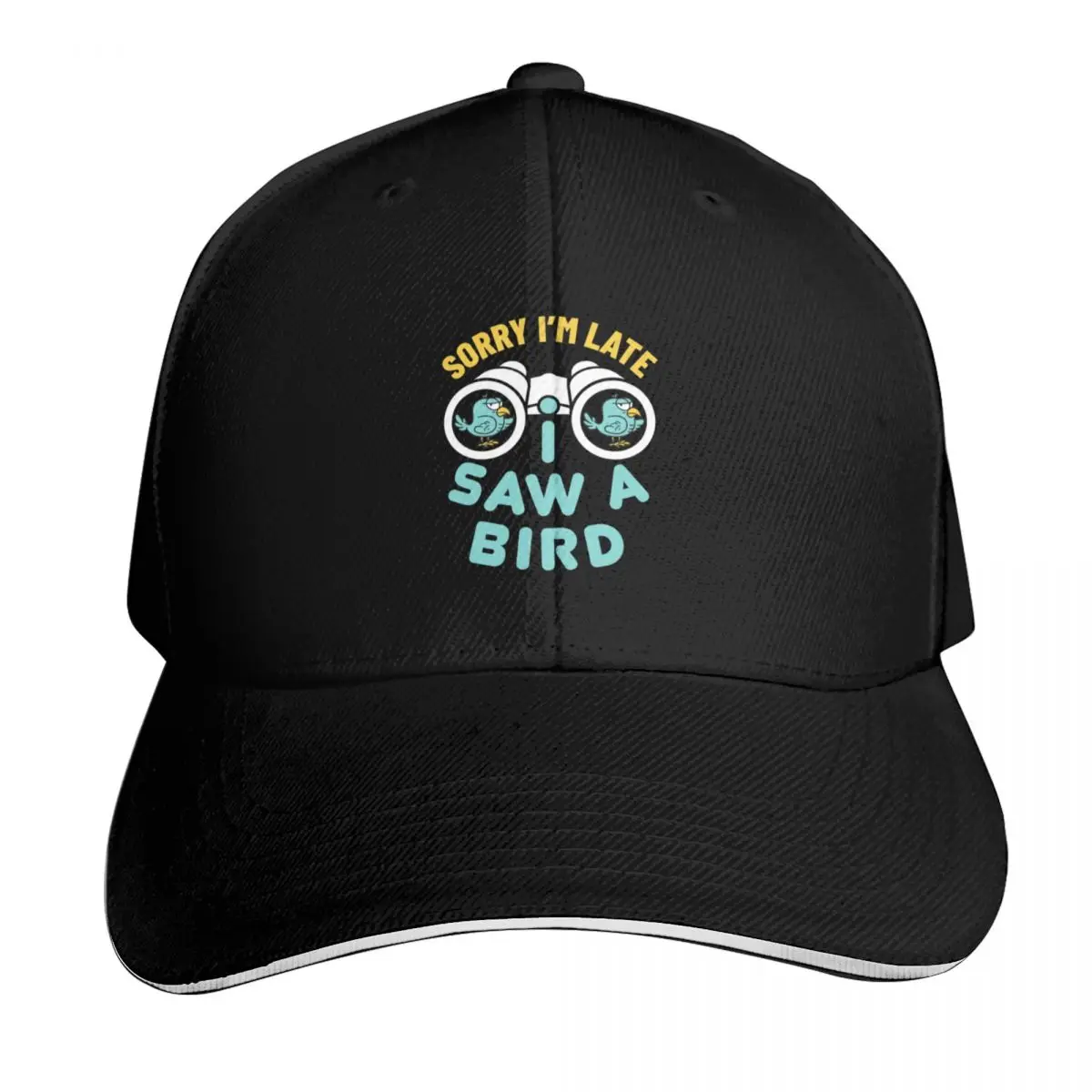 Sorry I'm Late I Saw a Bird Funny Bird Watcher Watching Birder Birding Baseball Cap Men Women Casual Summer Sport Sun Cap