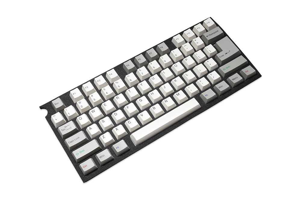 Taihao ALPS ABS Vintage White Grey Doubleshots keycap for diy gaming mechanical keyboard Cubic OEM profile