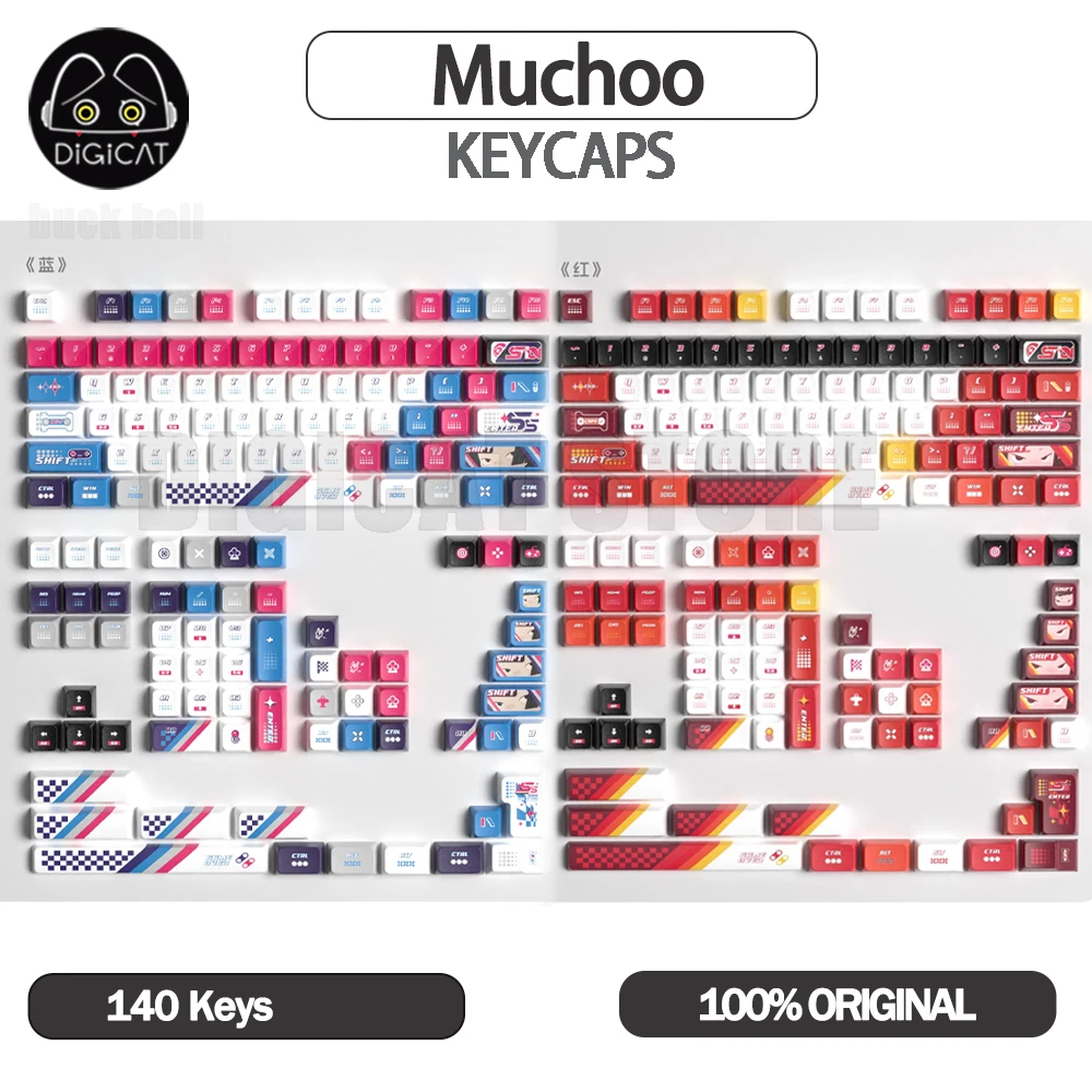 Muchoo Keycaps For Mechanical Gamer Keyboard Keycaps PBT Customized Keycaps Office Game Keycap Keyboard Accessories Key Cap Gift