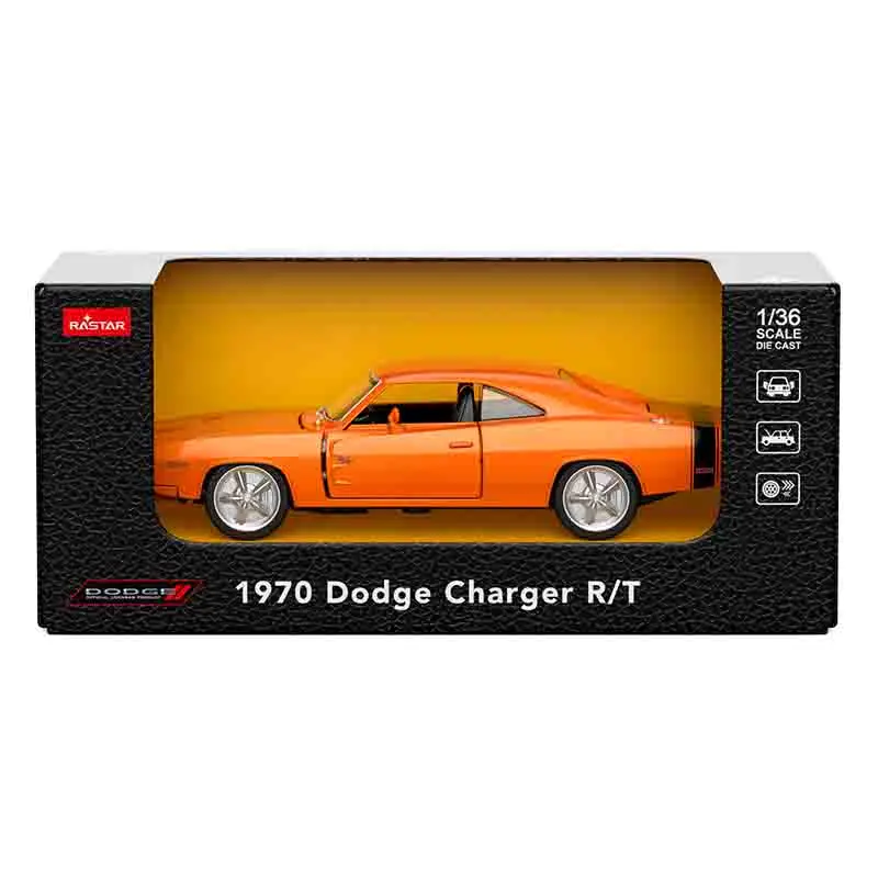 Dodge Charger R/T 1:32, modèle de voiture musculaire en alliage, son et lumière, jouet à collectionner pour enfants, cadeau d'anniversaire, 1970