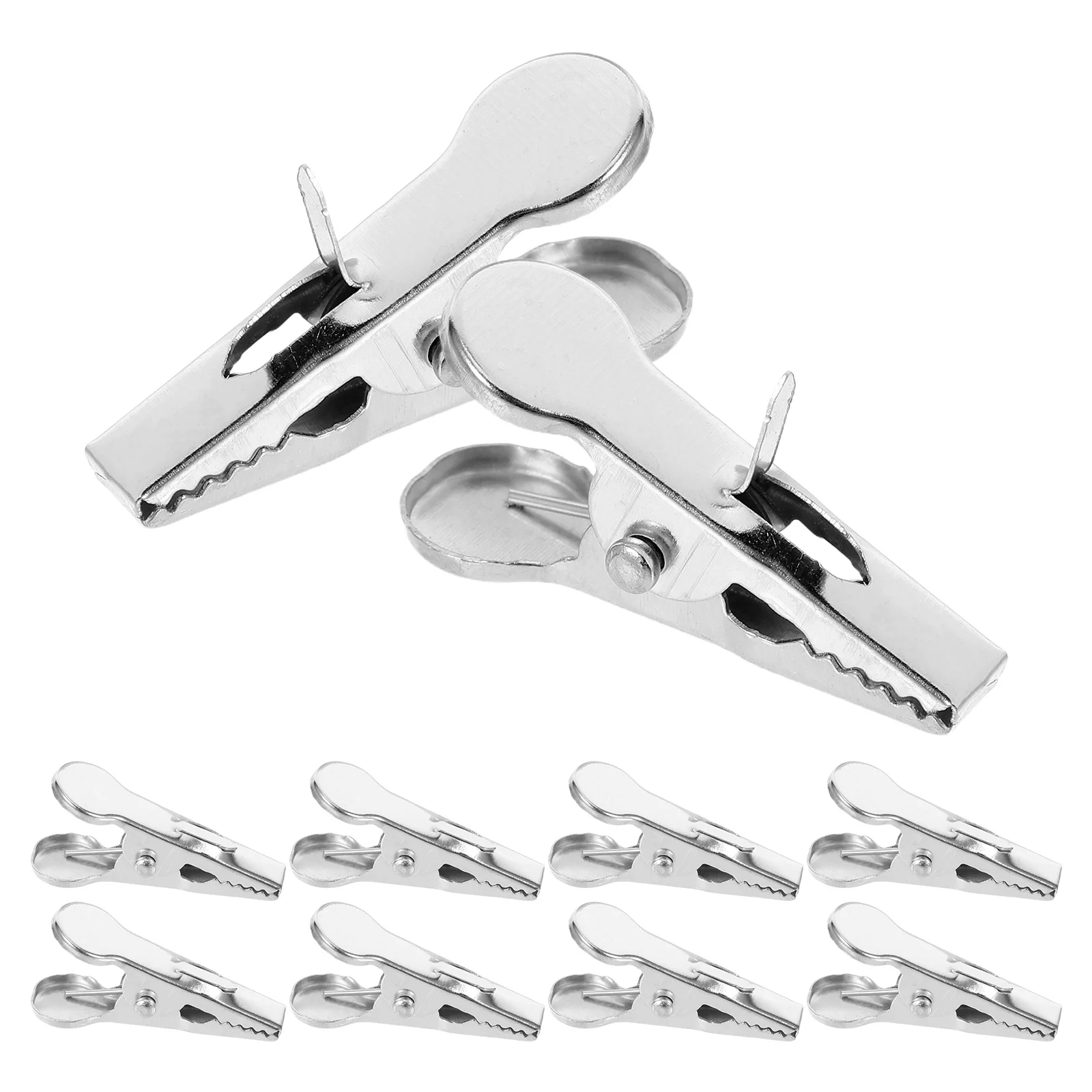 

100Pcs Christmas Tree Ornament Clips Mini Alligator Style Metal Clips for Wreath Flower Hanging Decor Flower Clip