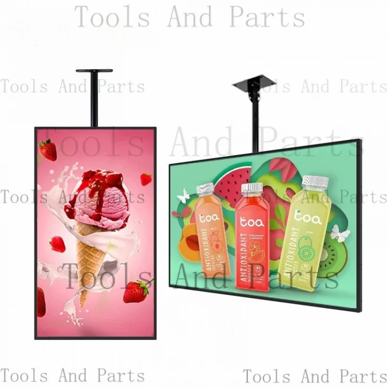 32 43 49 55 Zoll dünne Restaurant Wandhalterung Digital Signage Android LCD Werbebildschirm Digital Menü Board