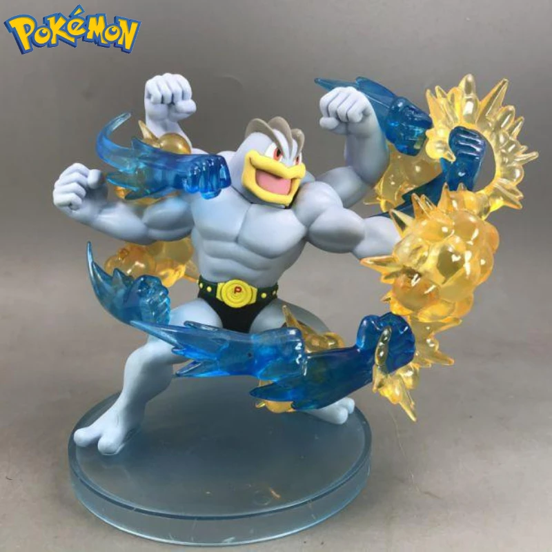 Pokemon Machamp Move Model Animation Peripheral Battle Scene Desktop Decoration Ornaments Children's Toys Figures Birthday Gifts