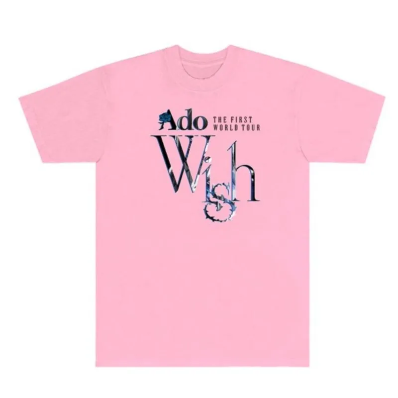 Ado Wish World Tour T-Shirt Merch Unisex For Women/Men Summer Casuals Short Sleeve Tshirt Fashion Streetwear