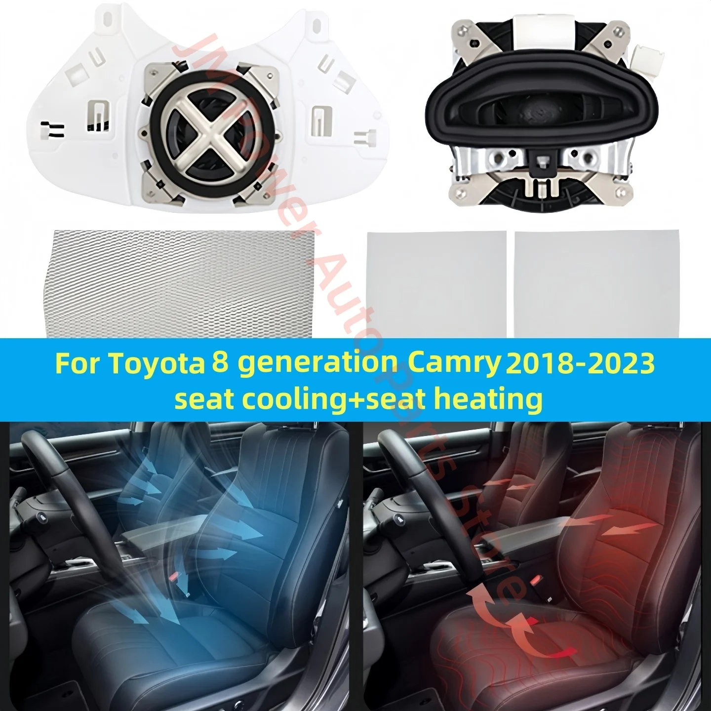 Seat Heating for Toyota Camry 2018-2023 Seat Cooling Auto Parts In-Car Electrical Heating/Fan Button Control Seat Ventilation