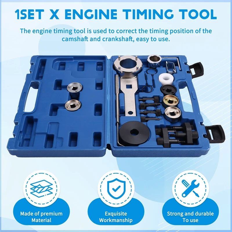 Camshaft Crankshaft Engine Timing Tool Kit For  VW VAG 2006-2018 EA888 1.8 2.0 TSI TFSI T10355 T10060A T10352 T10368