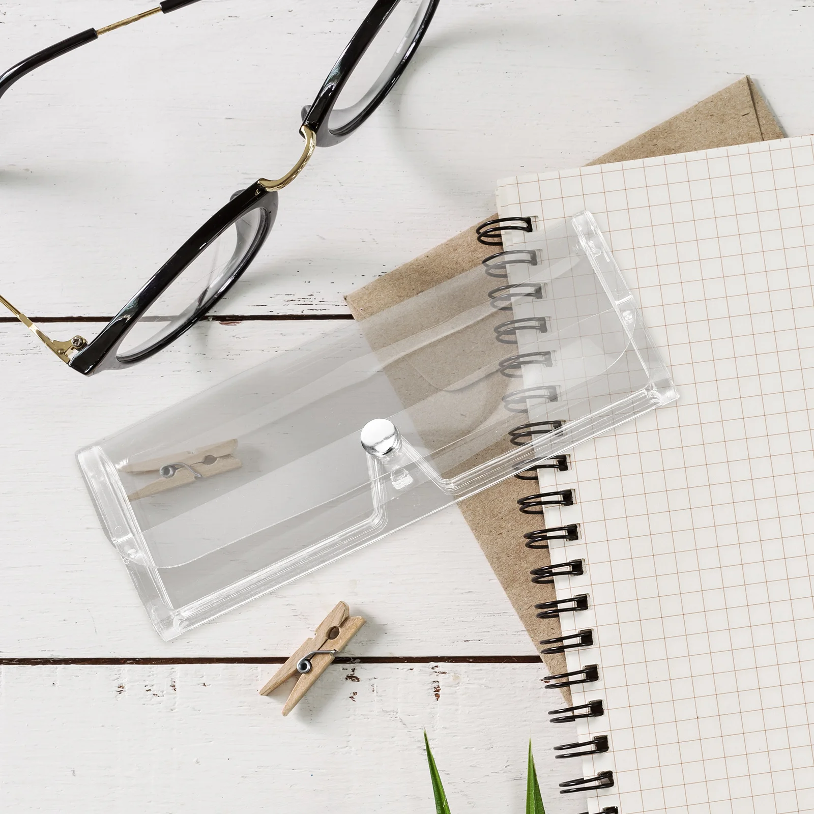 7 قطع نظارات حافظة صلبة محمولة للسفر نظارات شمسية صندوق نظارات هارد شل خفيفة الوزن متينة حافظة نظارات العين #5