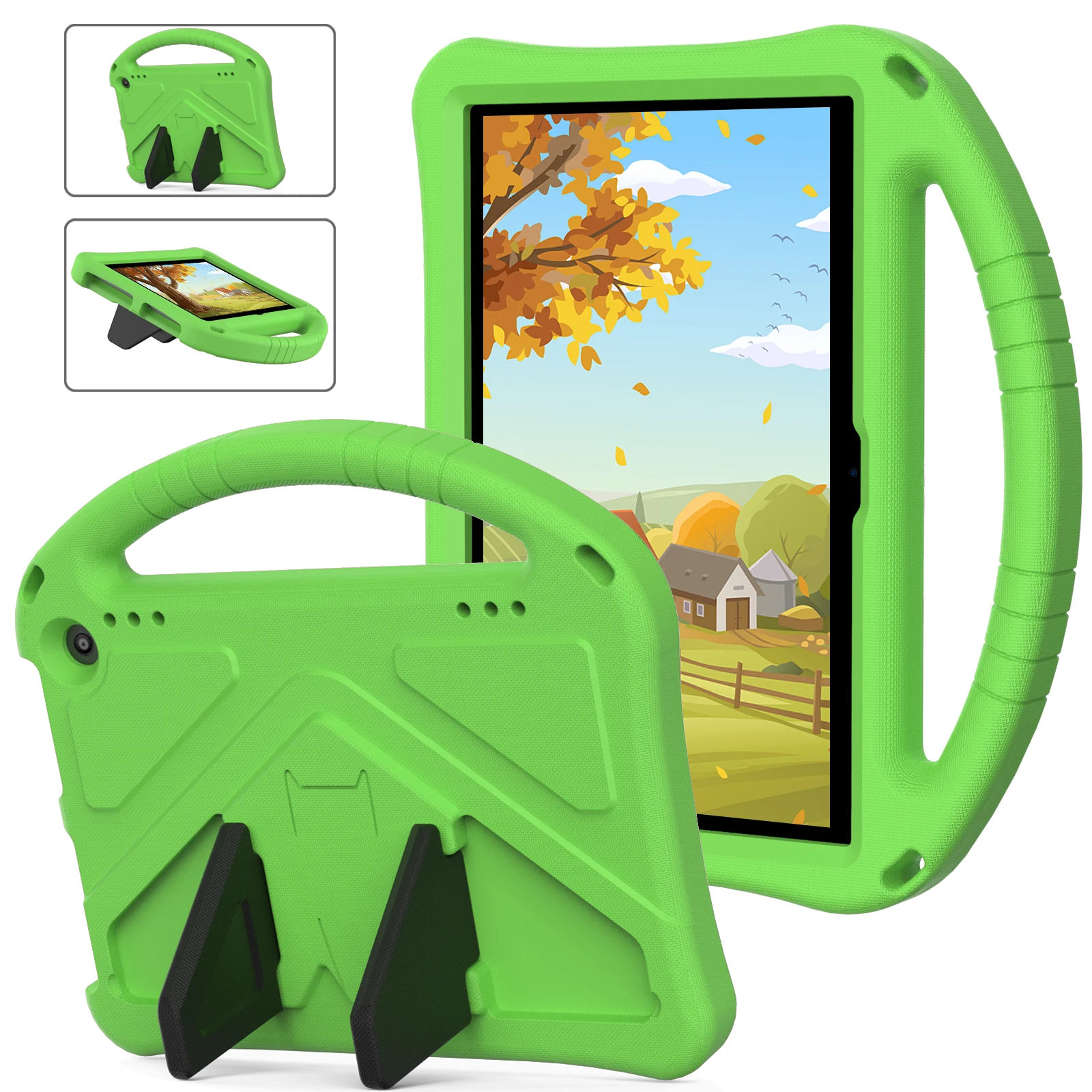 Cartoon Kids Safe EVA For Amazon Fire HD8 plus 2024 2022 2020 Fire7 2022 ShockProof Full Body Tablet Cover HD8 8 inch 2024 Stand