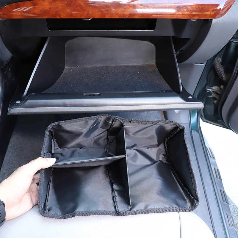 

For Toyota Land Cruiser Prado 150 03-09 Car Center Console Glove Box Divider Storage Bag Organizer Box Interior Car Accessories