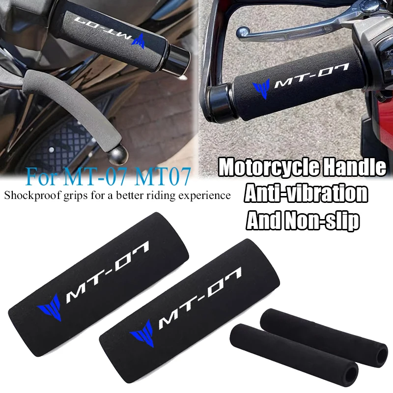 MT-07 Motorcycle  Anti Vibration Handle Bar Foam Comfort Slip Over Grips For YAMAHA MT-07 MT07 FZ-07 2014-2023 2024 2025