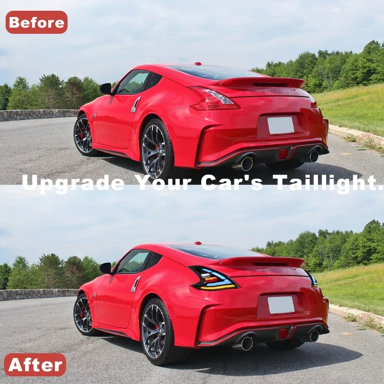 Motion for 370z Taillights Z34 2013+UP Auto Lighting Systems Full Led Taillights Taillamp Car Accessories