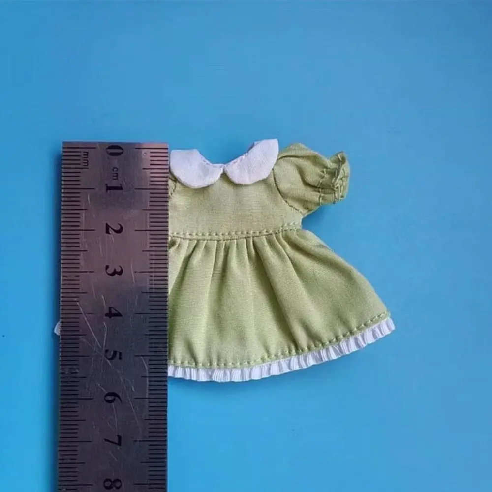 Dresses For 1/11 OB11 Dolls Outfits Puff Sleeve Dresses Fashion Doll Clothes Skirt For 1/12 BJD Dolls DIY Clothes Accessories view 6