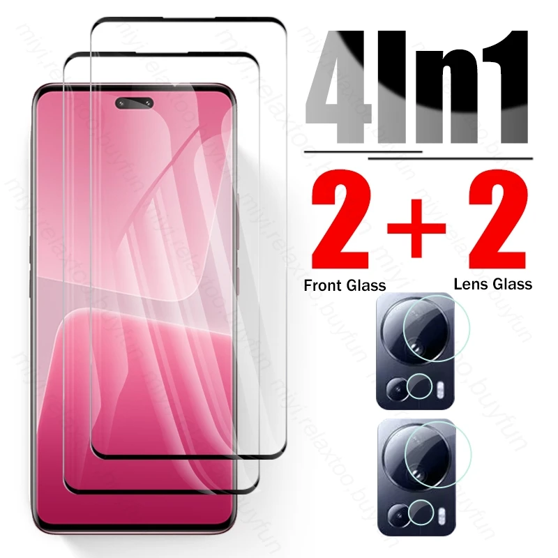 4To1 9D Curved Tempered Glass Screen Protector Xiomi 13 Lite Camera Glass For Xiaomi Mi13 Mi 13Lite Light Pro 5G Protective Film