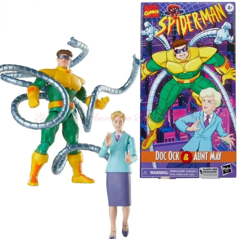 

【В наличии】Hasbro Marvel Legends Doctor Octopus and May Spider-Man 6-дюймовый набор Duo, экшн-фигурка, модель игрушки, подарочная коллекция для хобби