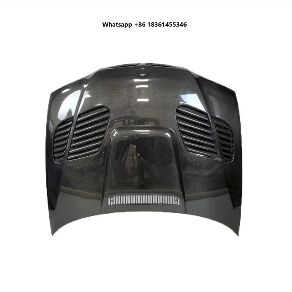 

For 3 Series E46 1996-2004 M3 Style Car Carbon Fiber Front Bumper Engine Hood Bonnet Body Kits