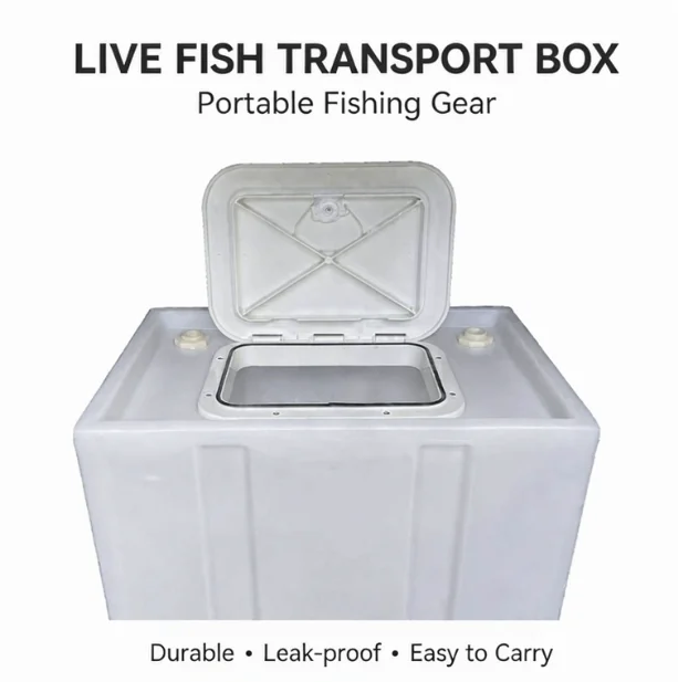 Live Fish Container Portable Fishing Bucket Handle Leakproof Outdoor Travel Transport Tank Sealed Anti Splash Car Box Carrier