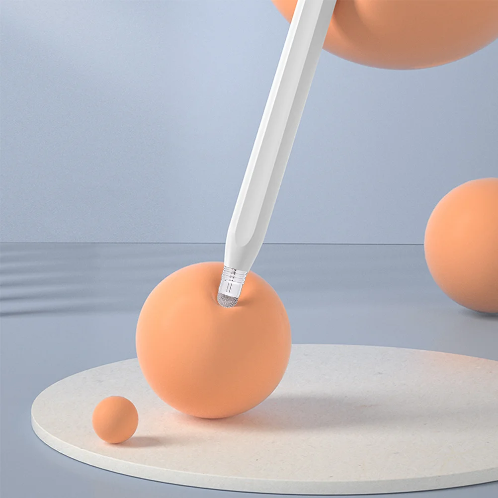 

10pcs Capacitive Pen Tips Replacement 6.0Mm M5 Thread Conductive Fiber Tips For Stylus Pens High Sensitivity Writing Drawing