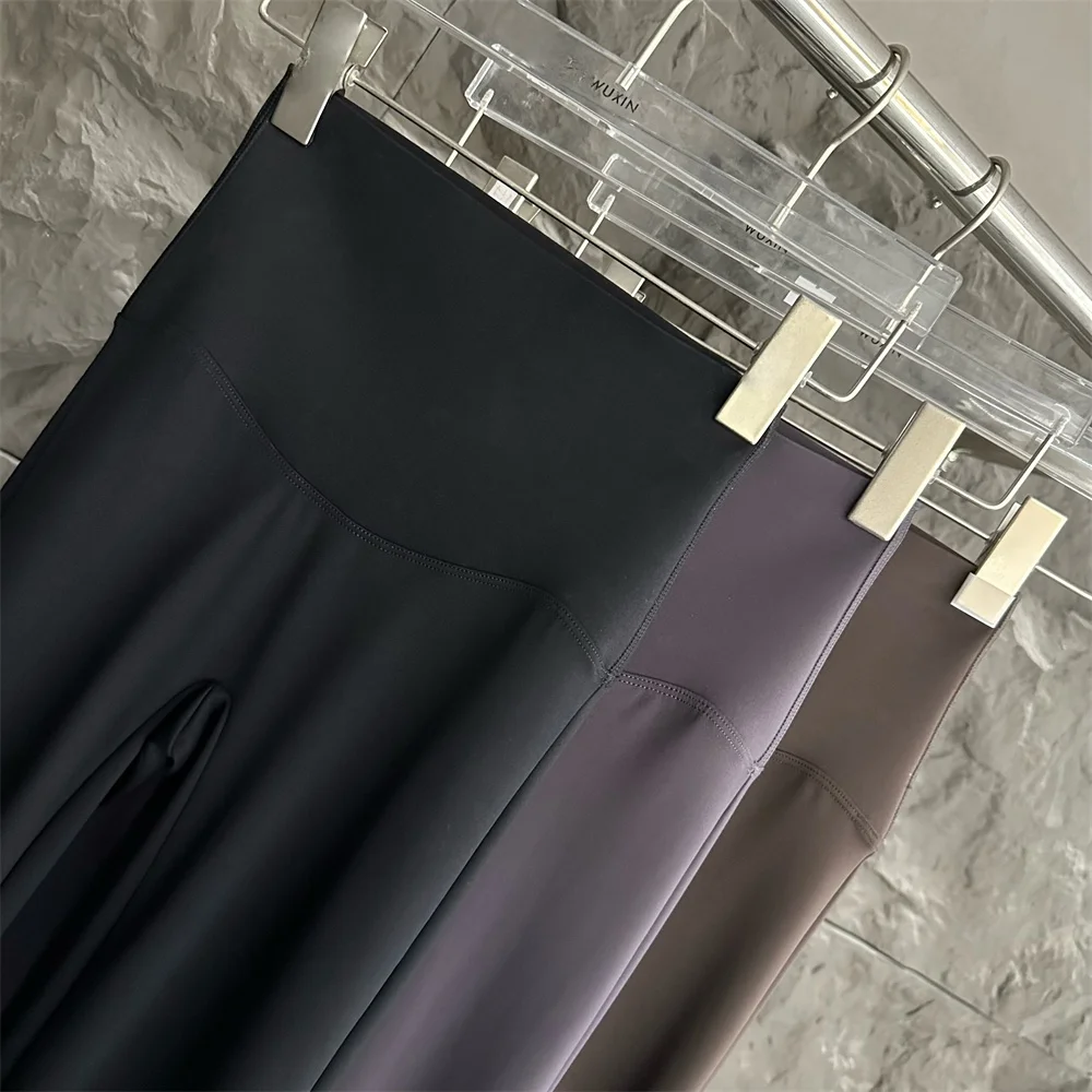 ماتي عالية الخصر اليوغا السراويل النسائية ربيع الخريف عالية المرونة مايكرو متوهج السراويل Fitn السراويل السراويل الطويلة غير رسمية