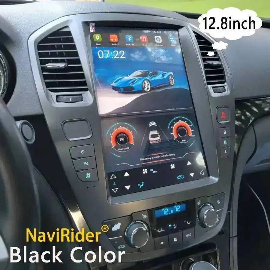 12.8 بوصة شاشة أندرويد مشغل فيديو الوسائط المتعددة لأوبل إنسيجنيا بويك ريجال 2009-2013 ستيريو راديو السيارة لتحديد المواقع والملاحة Carplay