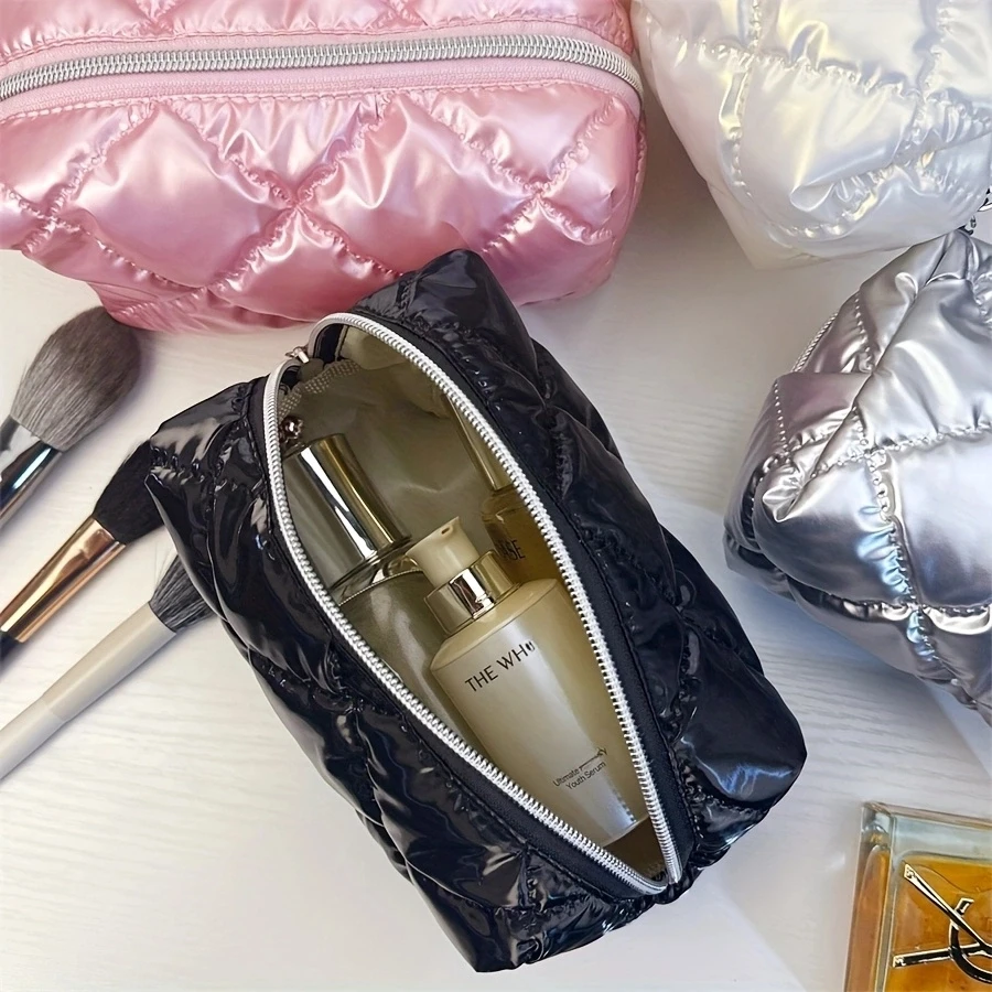 High-Style Travel Makeup Bag for Women, Large Capacity, Hand-Held, High-End Cosmetic Organizer