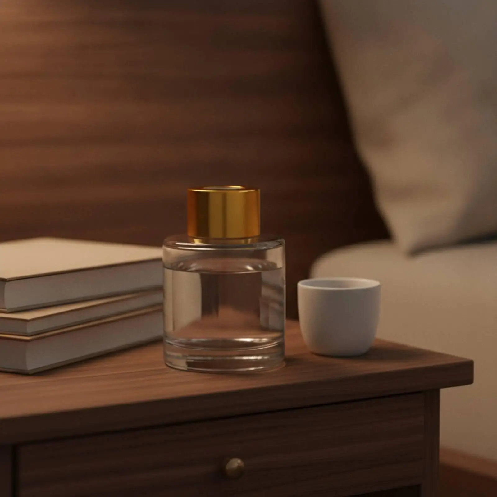 Glass Oil Defuser Container 50ml with Lid for Scent Oil Refillable Home Fragrance Dispenser