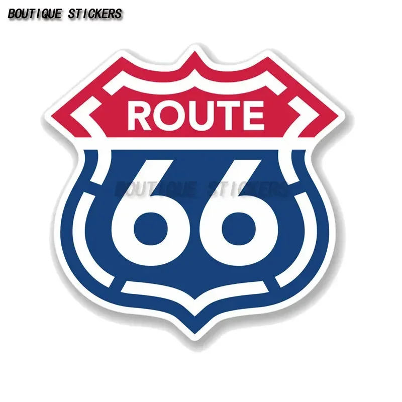 

nteresting U.S. Route 66 Sign W/All 8 States Decal Rv Ride Road Travel History Decal Waterproof PVC Decal Covers Scratches