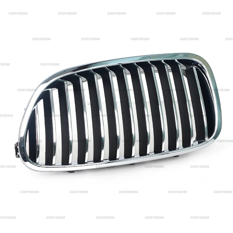 Auto příslušenství přední ledvina gril lesklý chrom slats pro BMW 5 řada F10 F11 M5 520i 523i 525i 528i 530i 550i 535i 2010-2017